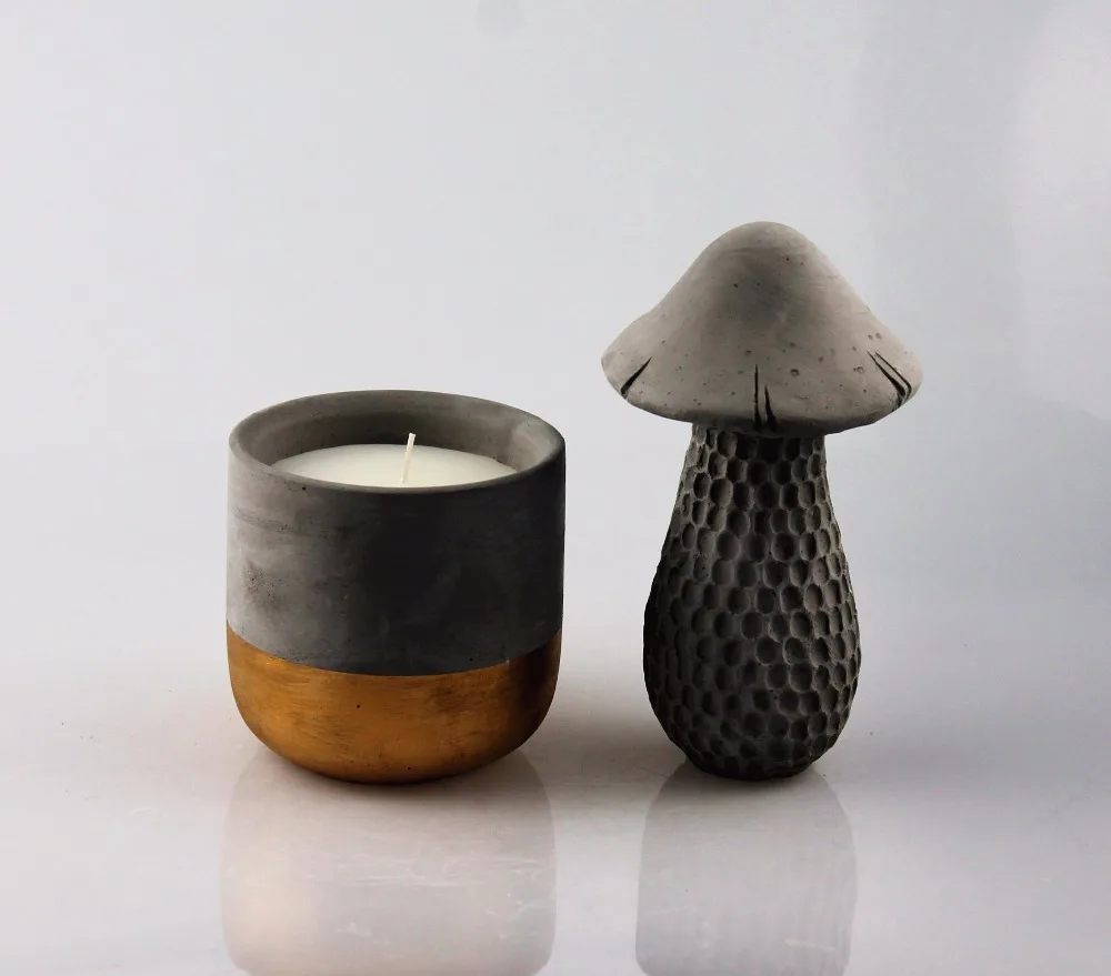 Environmental protection cement concrete jar scented candles cheap soy wax wholesale