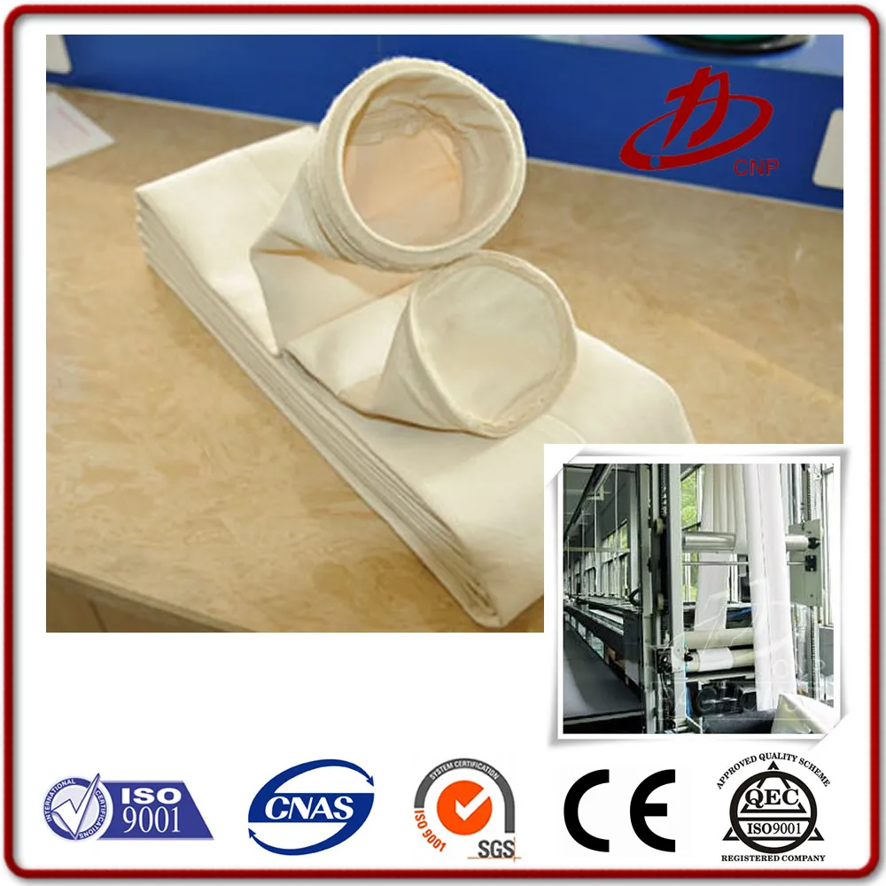 PTFE membrane coated PPS high temperature dust filter bag used for air purification gas cleaning