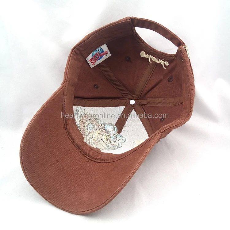 Baseball cap custom manufacturers dragon totem embroidery logo metal buckle cotton domineering baseball cap