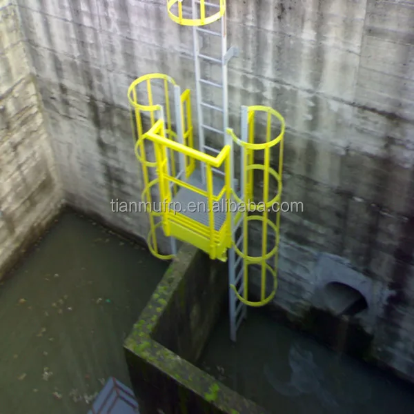 FRP pultrusion profiles cage ladders for chemical factory