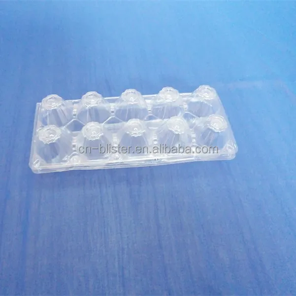 
PVC egg tray 15 cells clamshell box plastic packing for eggs 