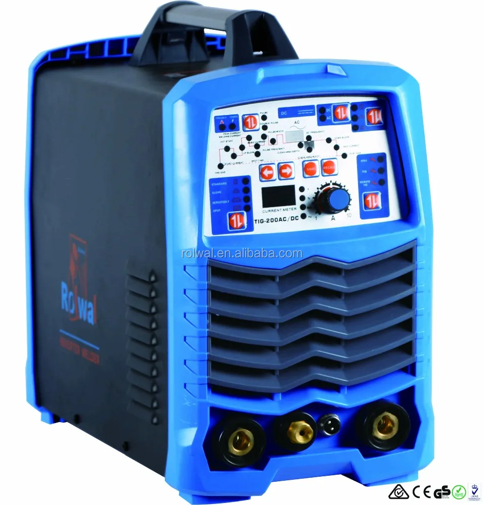 Rolwal TIG AC/DC with Pulse IGBT 200Amp Inverter Aluminum Welding Machine