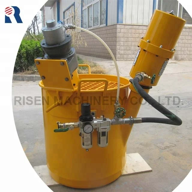 Small Air Driven / Pneumatic Cement Grout Mixer Pump - Mixer Grouting Machine