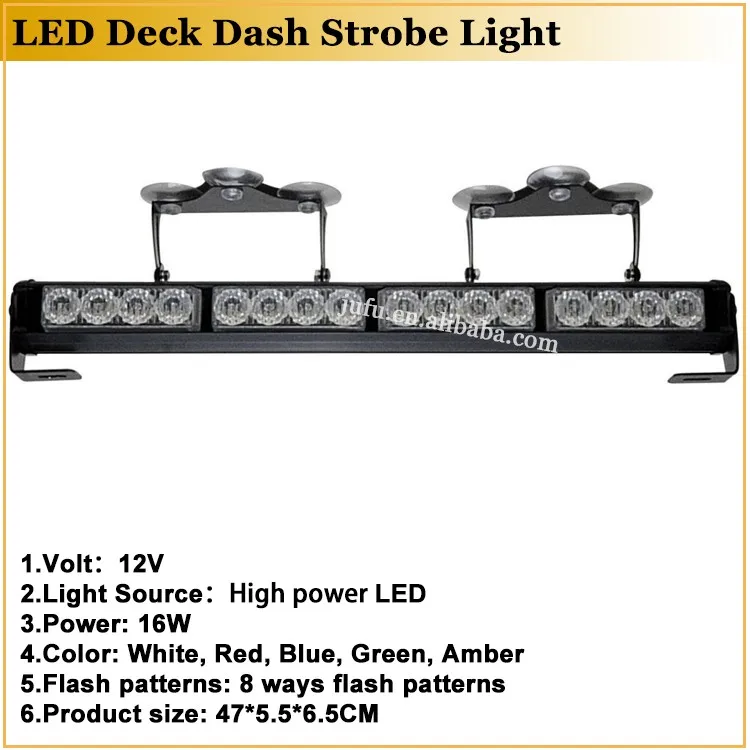 Red blue white green amber traffic safe warning emergency vehicle strobe lights