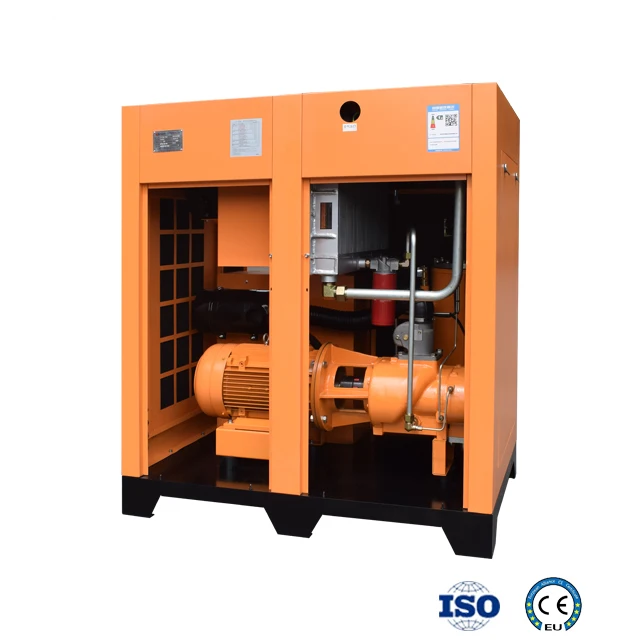 Высокая эффективность 75HP 55KW Электрический IP54 переменная частота винтовой воздушный компрессор