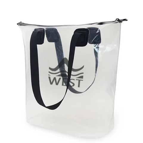 
DIY Transparent Shoulder Bag Summer Beach Clear PVC Tote Bag with Custom Logos 