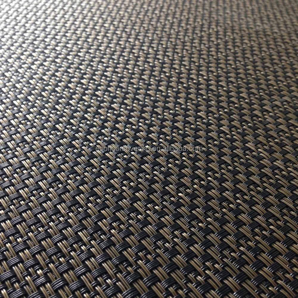 Textured Vinyl Floor New Design Outdoor Washable Plastic Woven Carpet