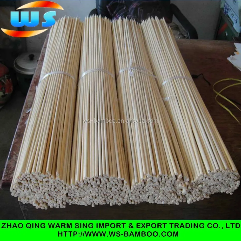 High Quality Disposable wholesale rotating BBQ Stick BBQ bamboo skewer 5.0mm*36inch marshmallow roasting sticks
