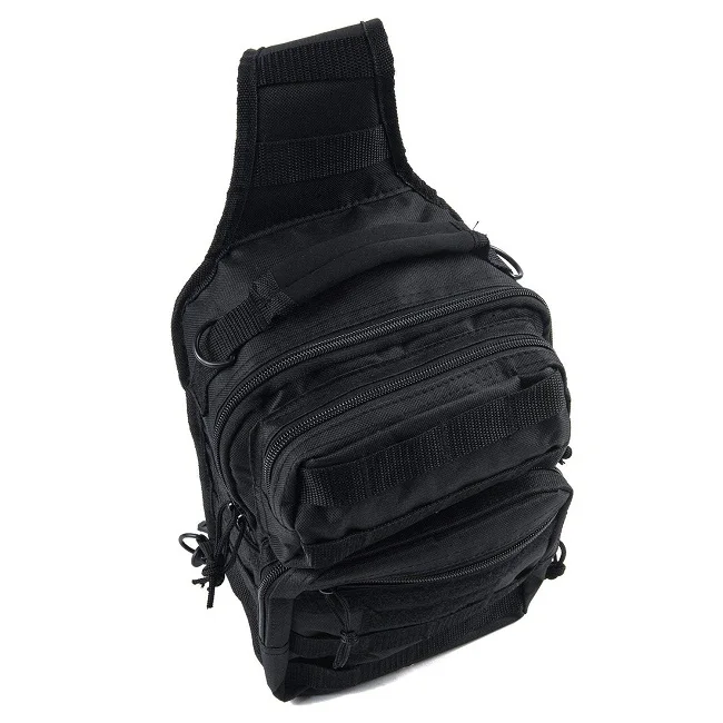 Tactical Sling Bag Military Molle Assault Outdoor Bags Sling Pack Chest Bag with Heavy Duty Strap