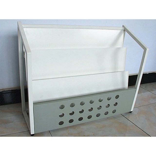 Wall mount metal magazine rack steel journal holder stand rack