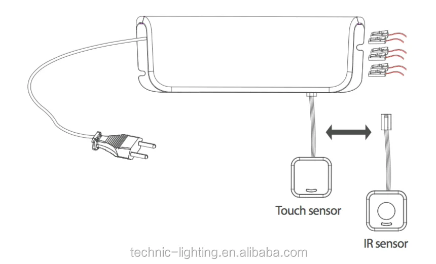 HENGJIE Led Light Mirror Capacitive Touch Glass Sensor Switch