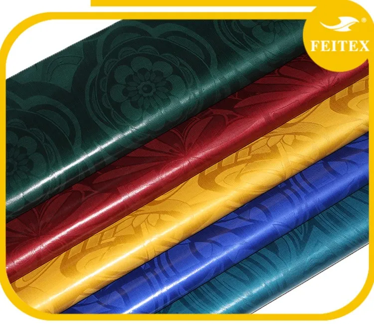 100% cotton guinea brocade African cloth men dress shirts fabric cheap price 10 yards/bag damask bazin riche Feitex
