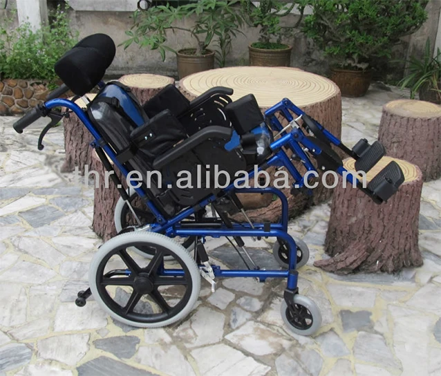 THR-CW958L Rehabition equipment cheap recliner standing wheelchair for cerebral palsy children