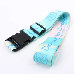 Private label Stylish Luggage Strap Polyester Sublimation Travel Belt Webbing Top Quality