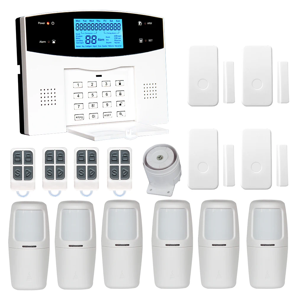 2023 NEW Anti-theft Alarma Burglar Wifi+GSM+PSTN Mobile Call Alarm System Motion Light Sensor