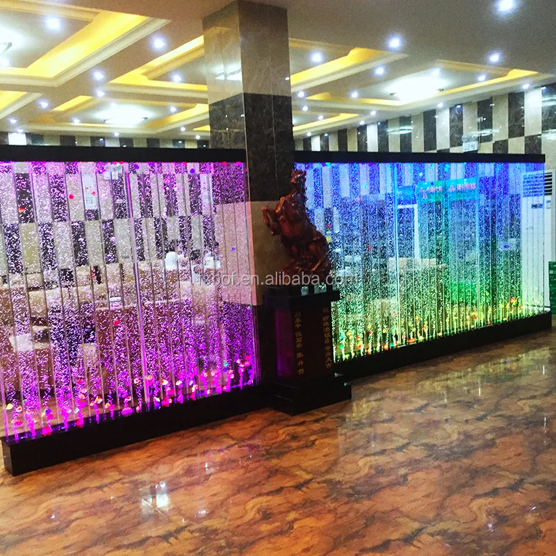 Custom Made Floor Standing Air Curtain Bubble Wall Aquarium High Quality Air Curtain Bubble Wall Aquarium