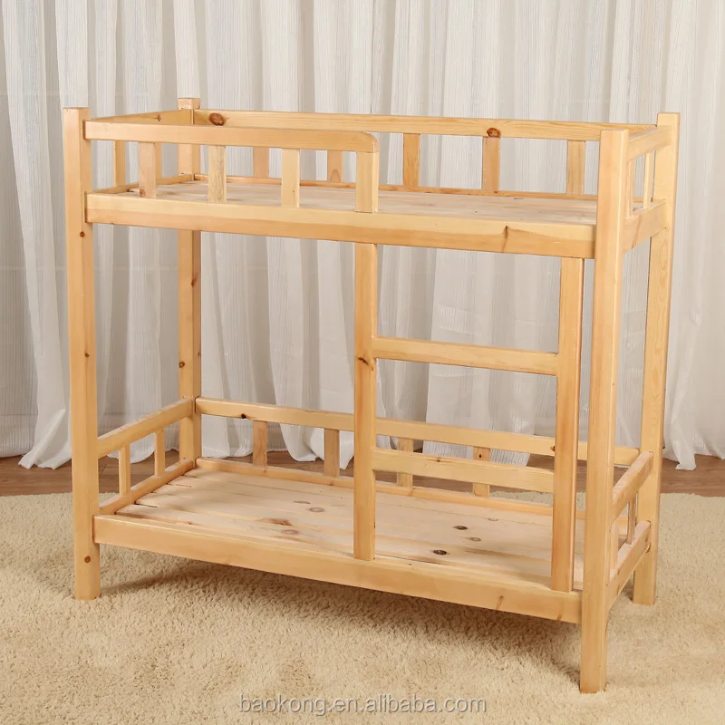 Wholesale Cheap Solid Wood Student Dormitory Bunk Bed