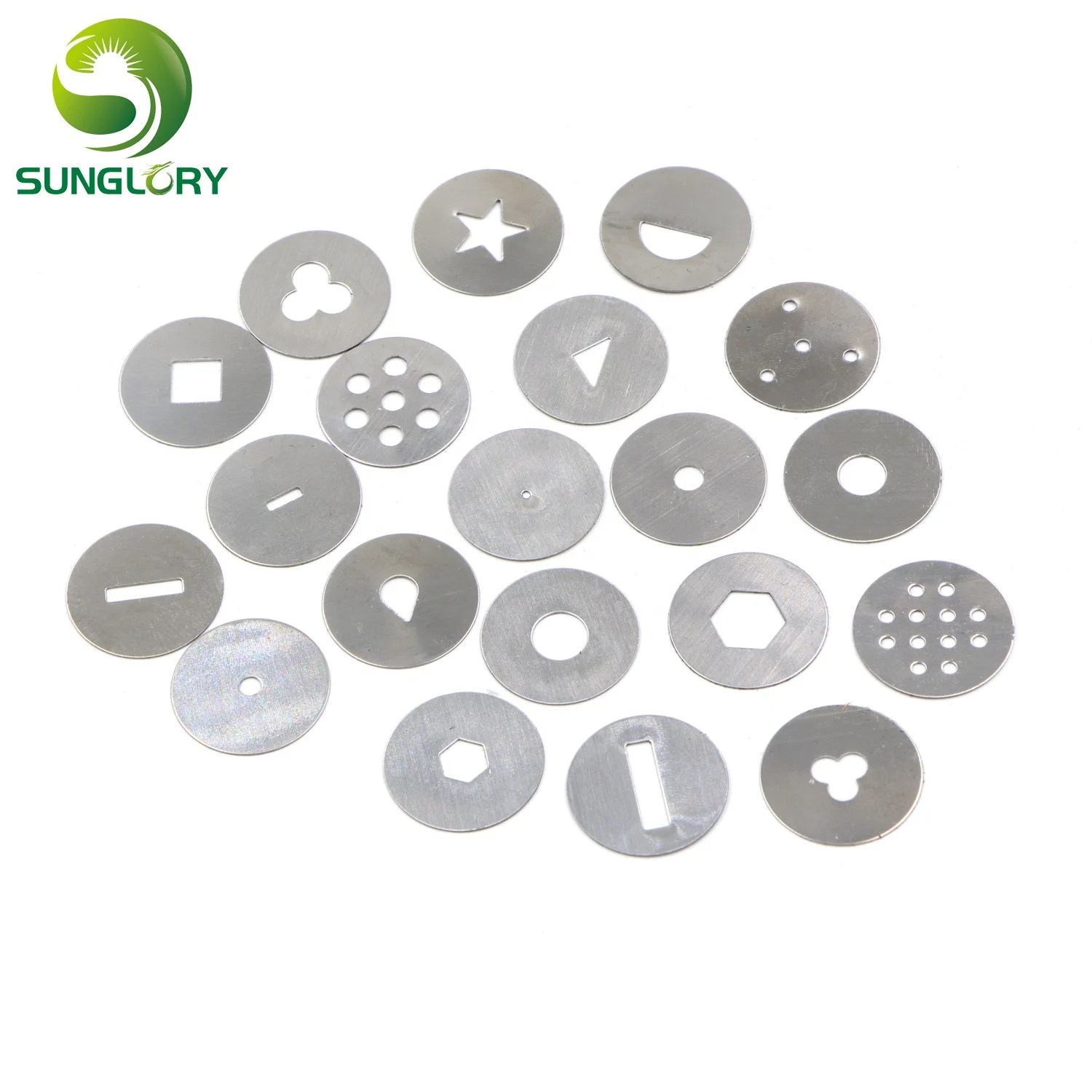 20 Discs Diskettens Stainless Steel Sugar Paste Extruder For Clay Gun Sugar Craft Fondant Cake Sculpture Polymer Baking Tools