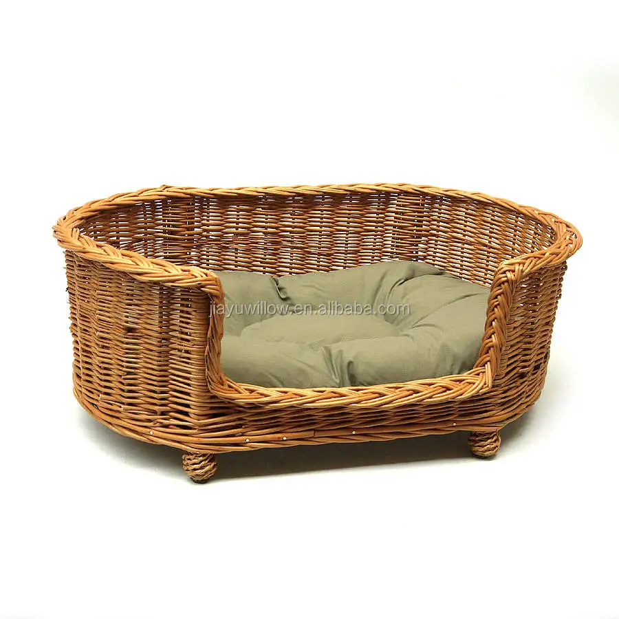 wholesale Exquisite modern design wicker pet basket for dogs