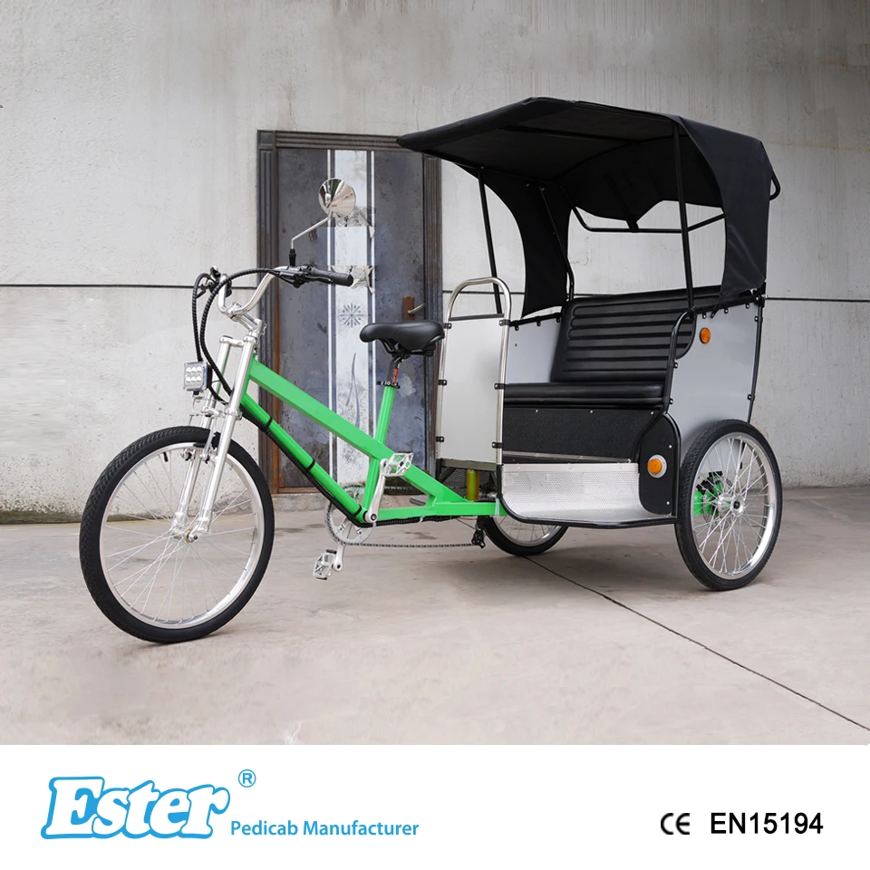 ESTER 3 Wheel Pedicab LED Lights More Colors Choice , tricycle for adults bike trike   taxi