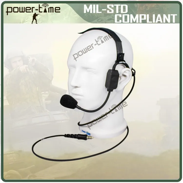 Двойной динамиков костной проводимости walkie talkie военной военной гарнитуры для MSA V-Gard-Жесткий Колпачок Защитный Шлем