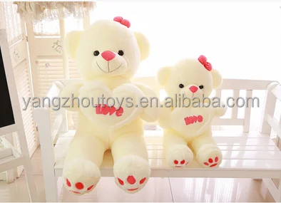 wholesale high quality plush led teddy bear voice recorder