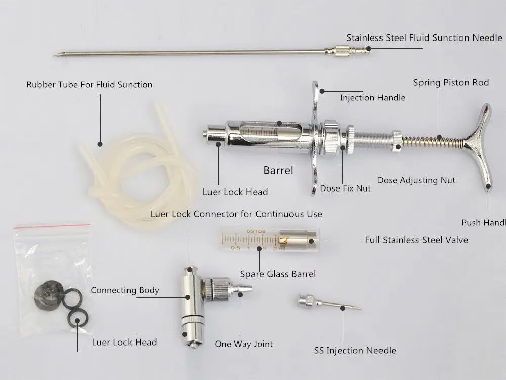 Ветеринарный Шприц ZJKR KD103, инжектор вакцины для птицы