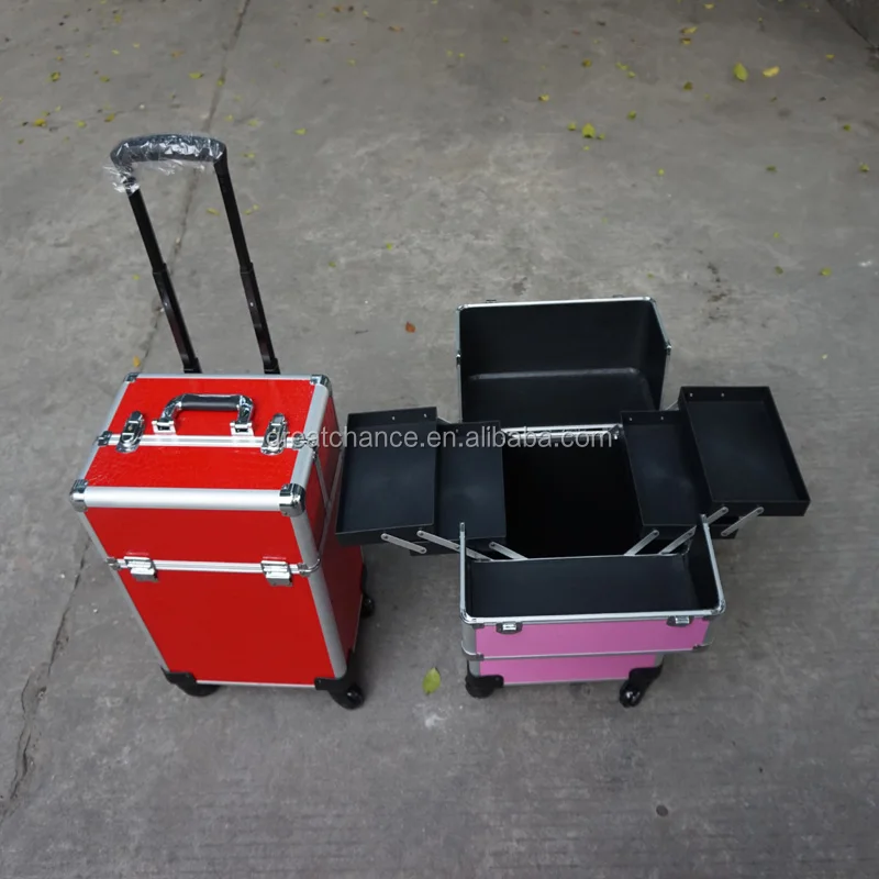 
Rolling makeup case make up cosmetic box hairdressing nail salon 