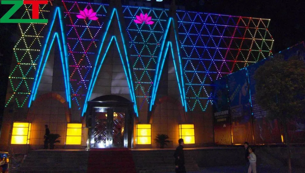 Уличный светильник RGB 30 мм IP65 12 В программируемый светодиодный пиксельный Точечный для строительства фасадов или развлекательных объектов