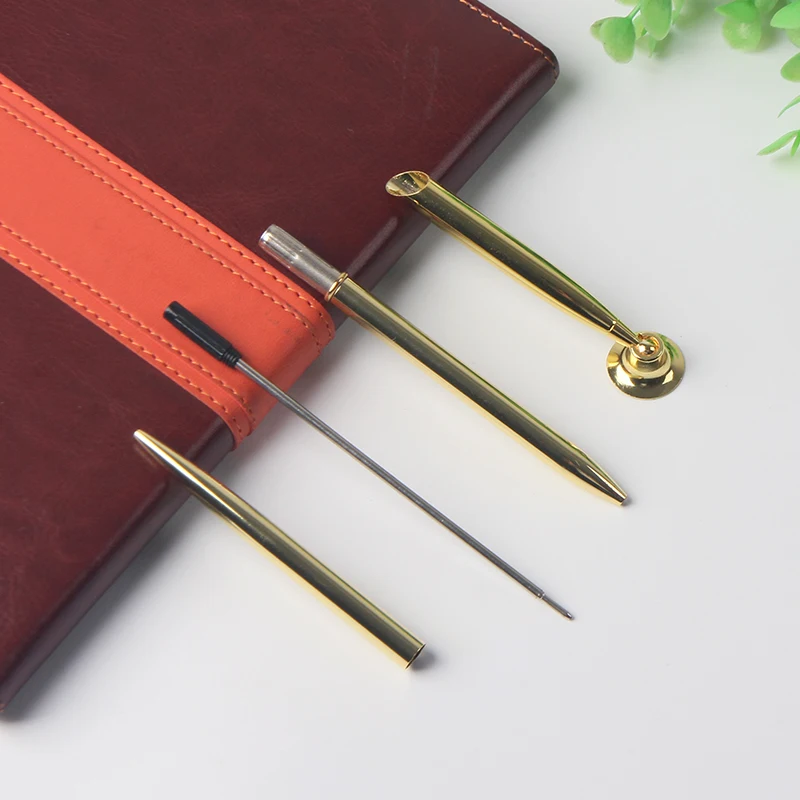 Rose Gold Custom Logo Desk Cap Pen for Hotel