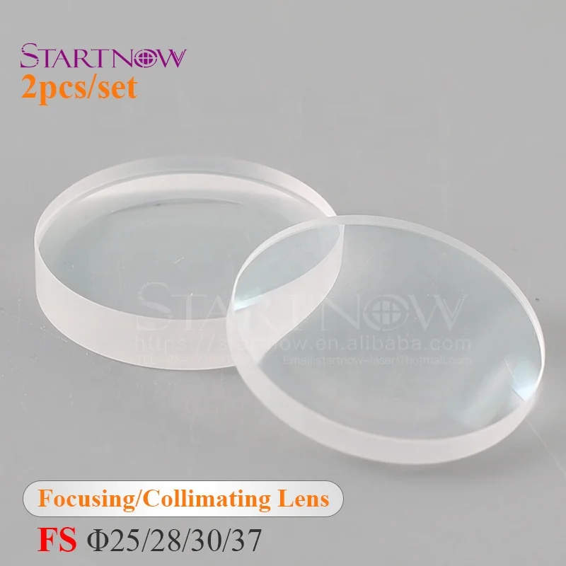 2pcs/set 1064nm Силика Коллимиминг Объектив ЯГ Клетчатка Лазерная фокусировка объектив для металлорезы машины