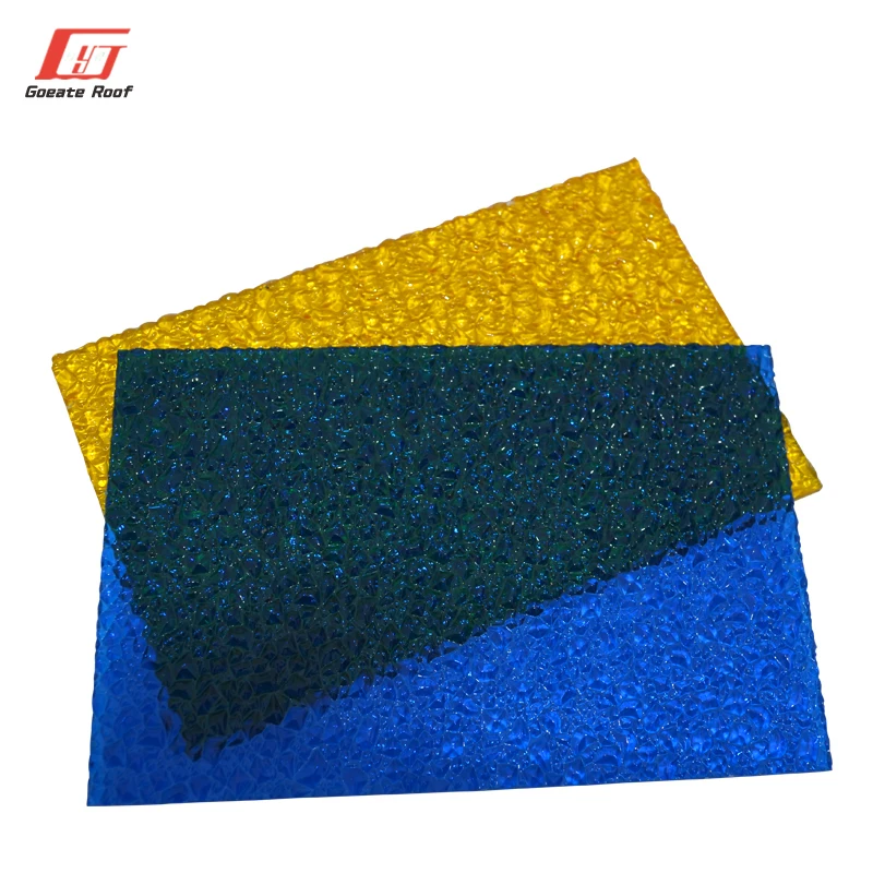 bayer makrolon polycarbonate pc resin shower room diamond raw polycarbonate pc embossed sheet