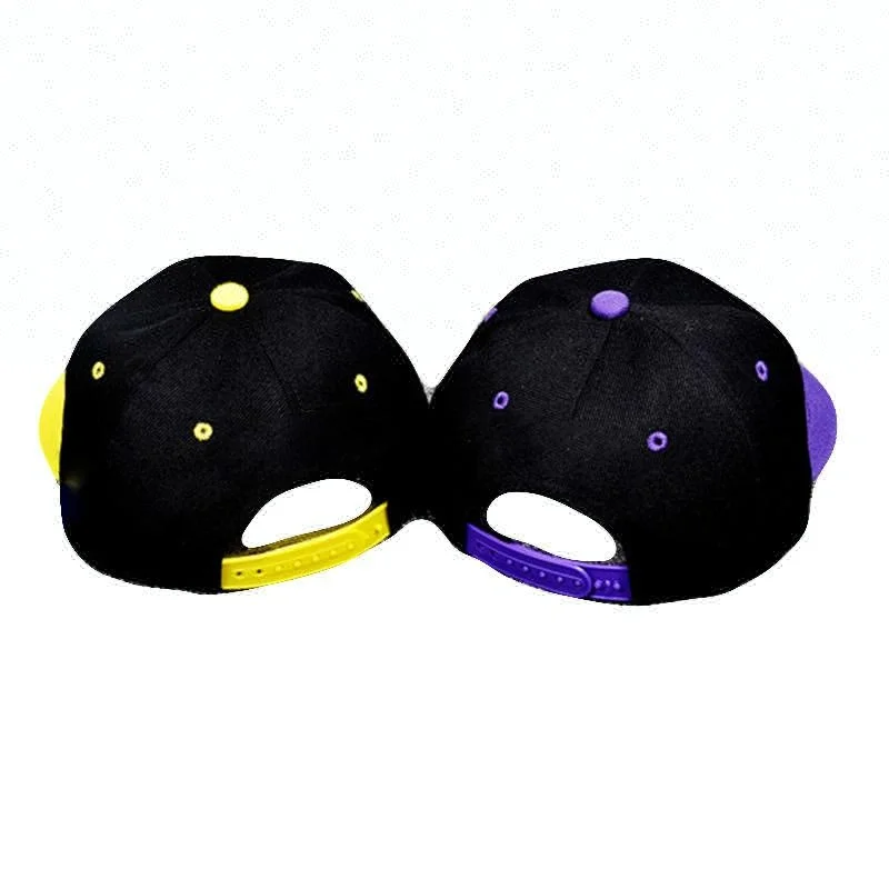 
Wholesale Customized Embroidered Purple Kids Funny Snapback Hats 