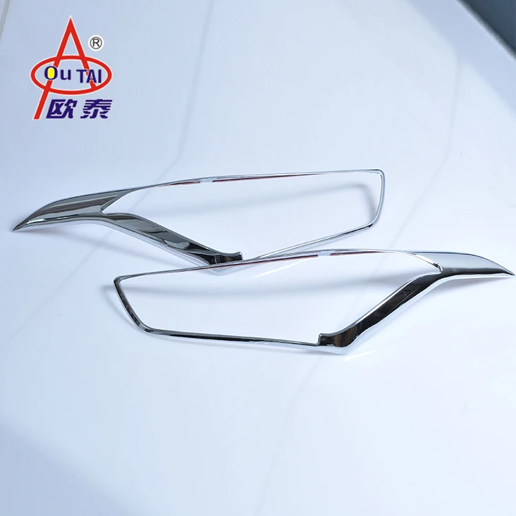 
Matte Silver Car Lighting Head Light Cover For HYUNDAI IX25 Head Lamp Cover Front Light Garnish 
