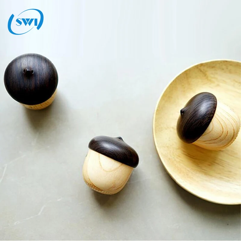 Wood version 4.2 Nut smallest wireless outdoor speaker with lanyard