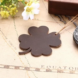 Dreamtop DTF277 персонализированный Клевер модная Закладка из натуральной кожи подарки аксессуары пользовательская Закладка