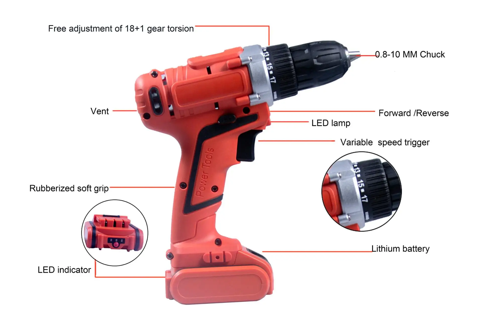 Single Speed Electric Screwdriver 36PC12V  Cordless hammer drill machine