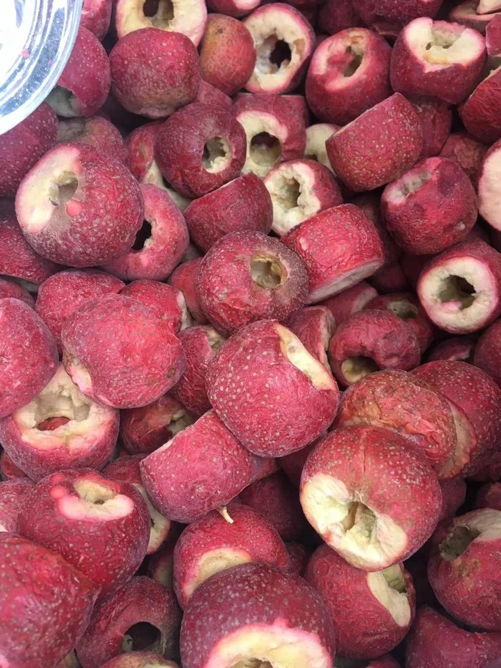 Red FD frozen dried hawthorn whole fruit Freeze dried hawthorn fruits without seeds