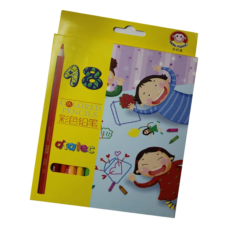 Rainbow Dermatograph Made in China 18pcs Colored Pencil