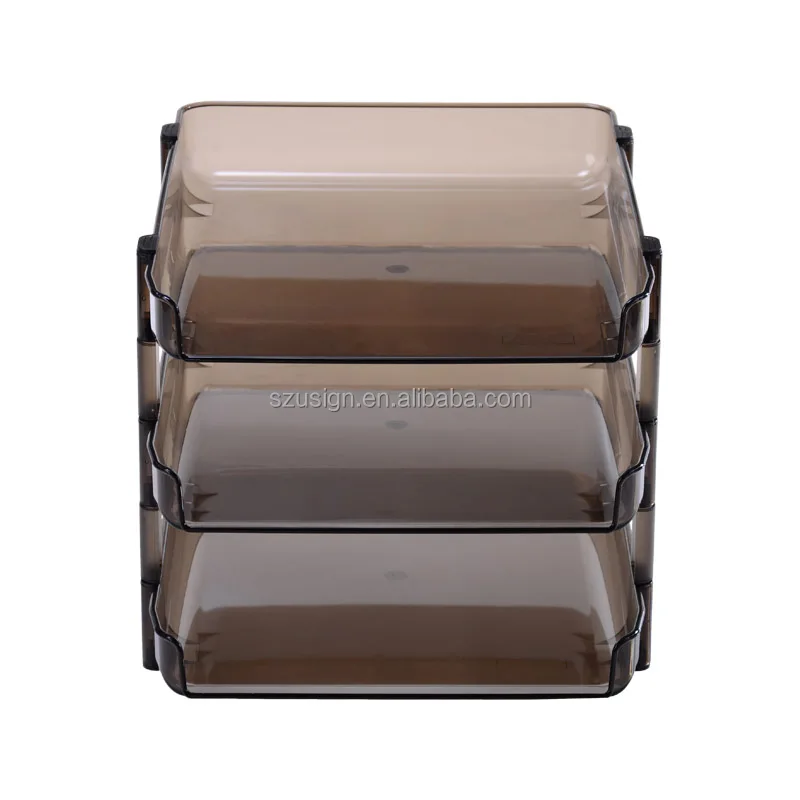 US-4033 Office Plastic Folding Desk Tray File Document Tray