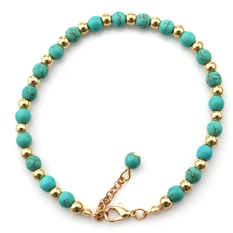 Hot Sell Women Simple Fashion Retro Diamond Fringed Anklets