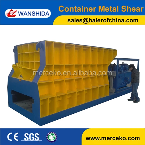 
Factory Directly Horizontal Hydraulic Container Scrap Metal Shearing Machine metal Shear For sale 