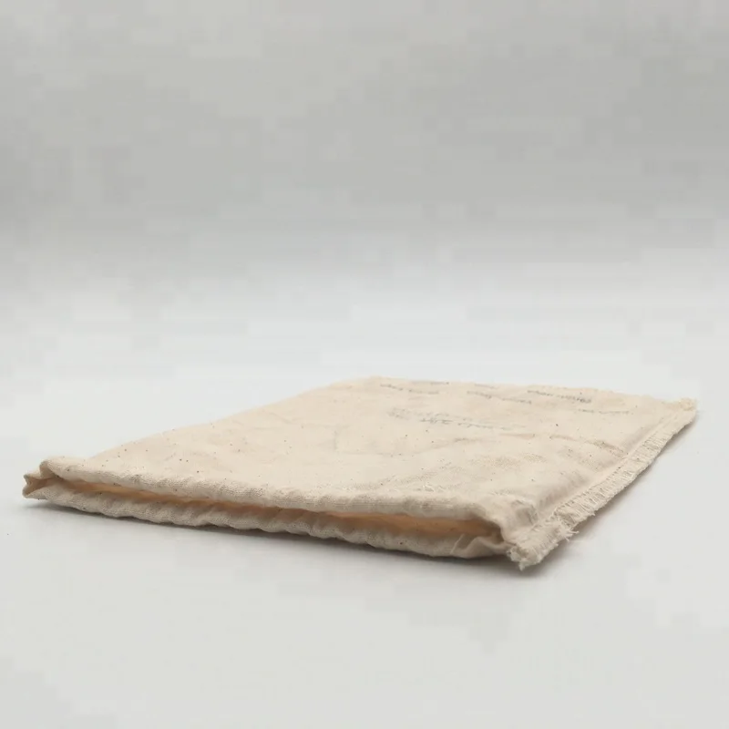 Recyclable Custom-Size Logo Personalized Natural Cotton Bottle Bag Honey Jar Packaging Bag