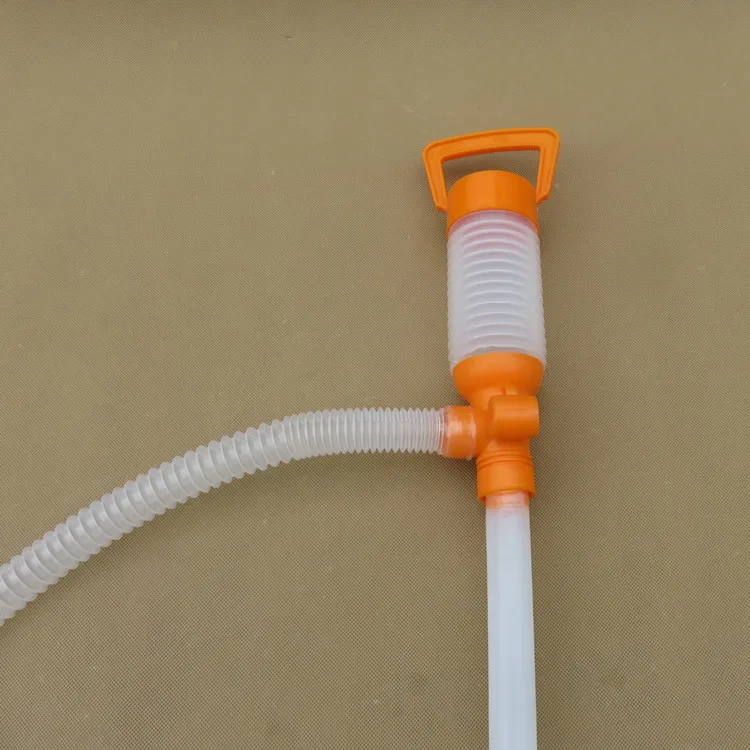 Plastic Hand Operated Oil Pump Portable Manual Oil Pump Siphon Tube Car Hose Fuel Gas Extractor Transfer Sucker