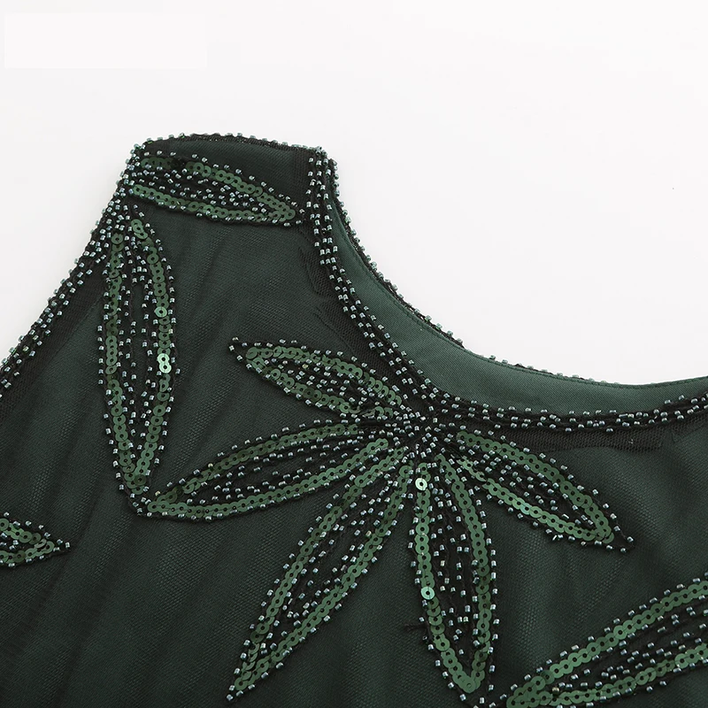 Manufacturers supply beaded sequin fringe flapper women evening party gatsby dress