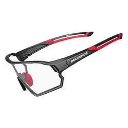 ROCKBROS Factory Wholesale Half Rim Polarized Men Sports Goggles Aluminium Photochromic Sports Sun Glasses