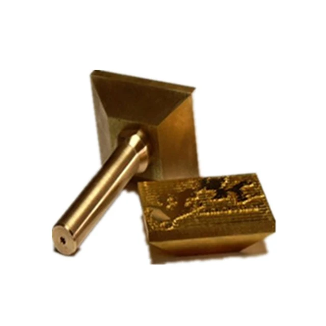 handheld heating custom logo stamp embossing tool for cake beef leather