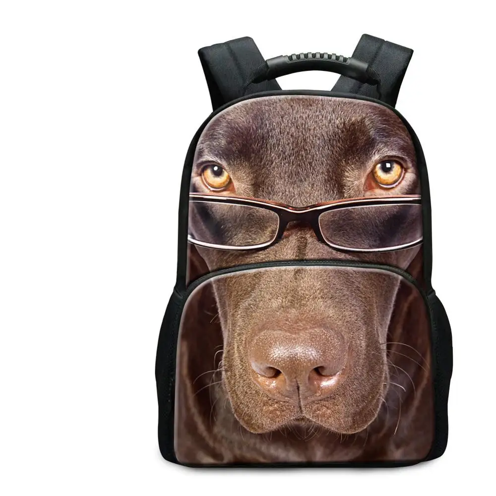Dog 3D Picture of School Bag 2020 New Style Funny Backpack for Guy Cool Girls Laptop Back Pack