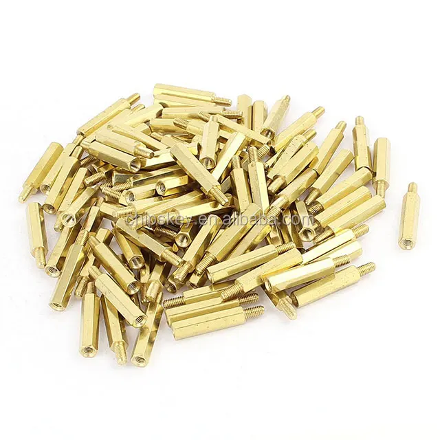 20MM+6 M3 Brass Threaded Stand-Off Hex Screw Pillars