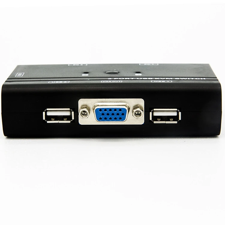  2 порта USB 0 KVM переключатель коробка с шт VGA кабели для управления компьютеров обмена